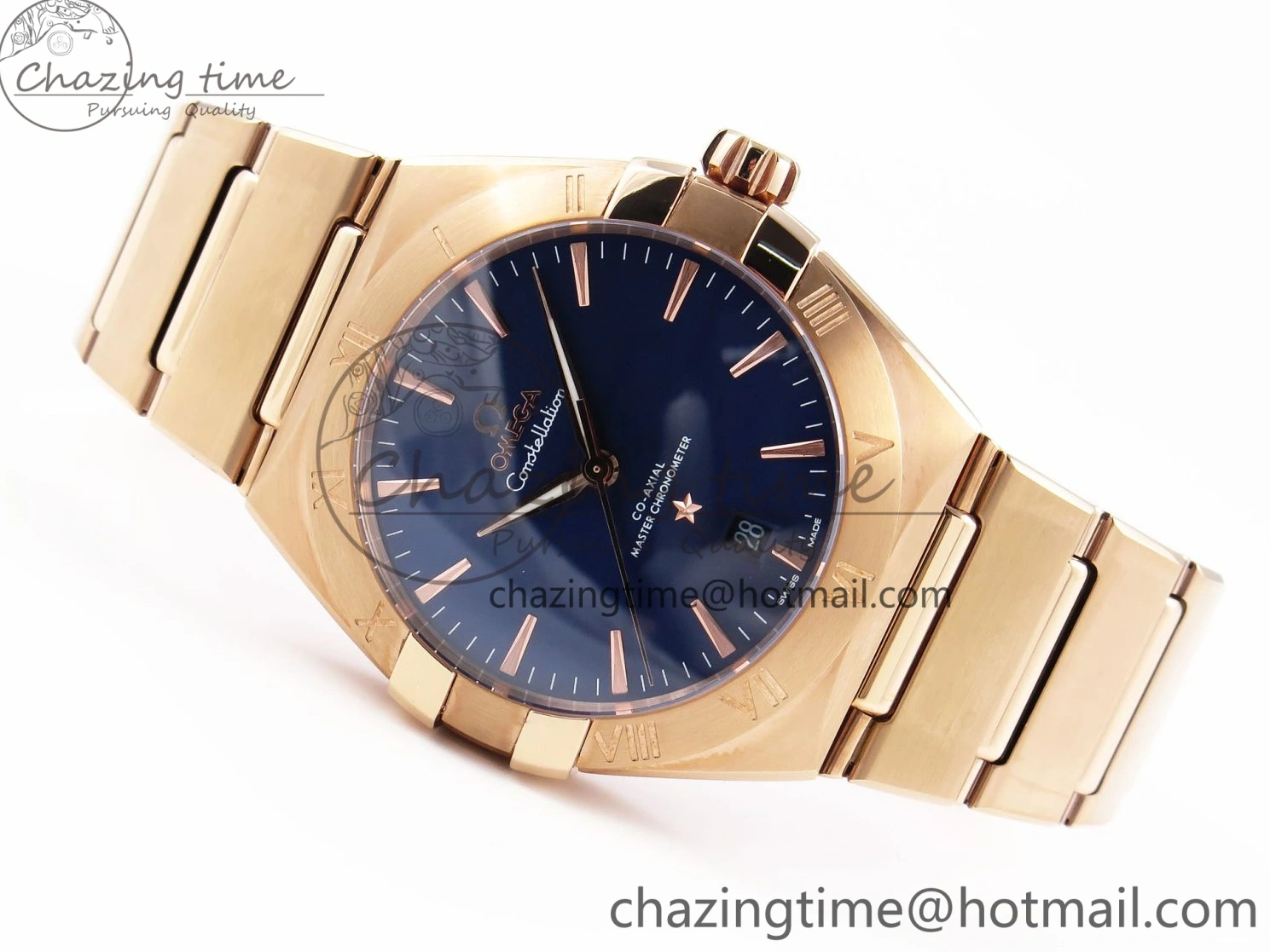 0327 Constellation 39mm RG ASWF 1:1 Best Edition Blue Dial on RG Bracelet A Practical 7778
